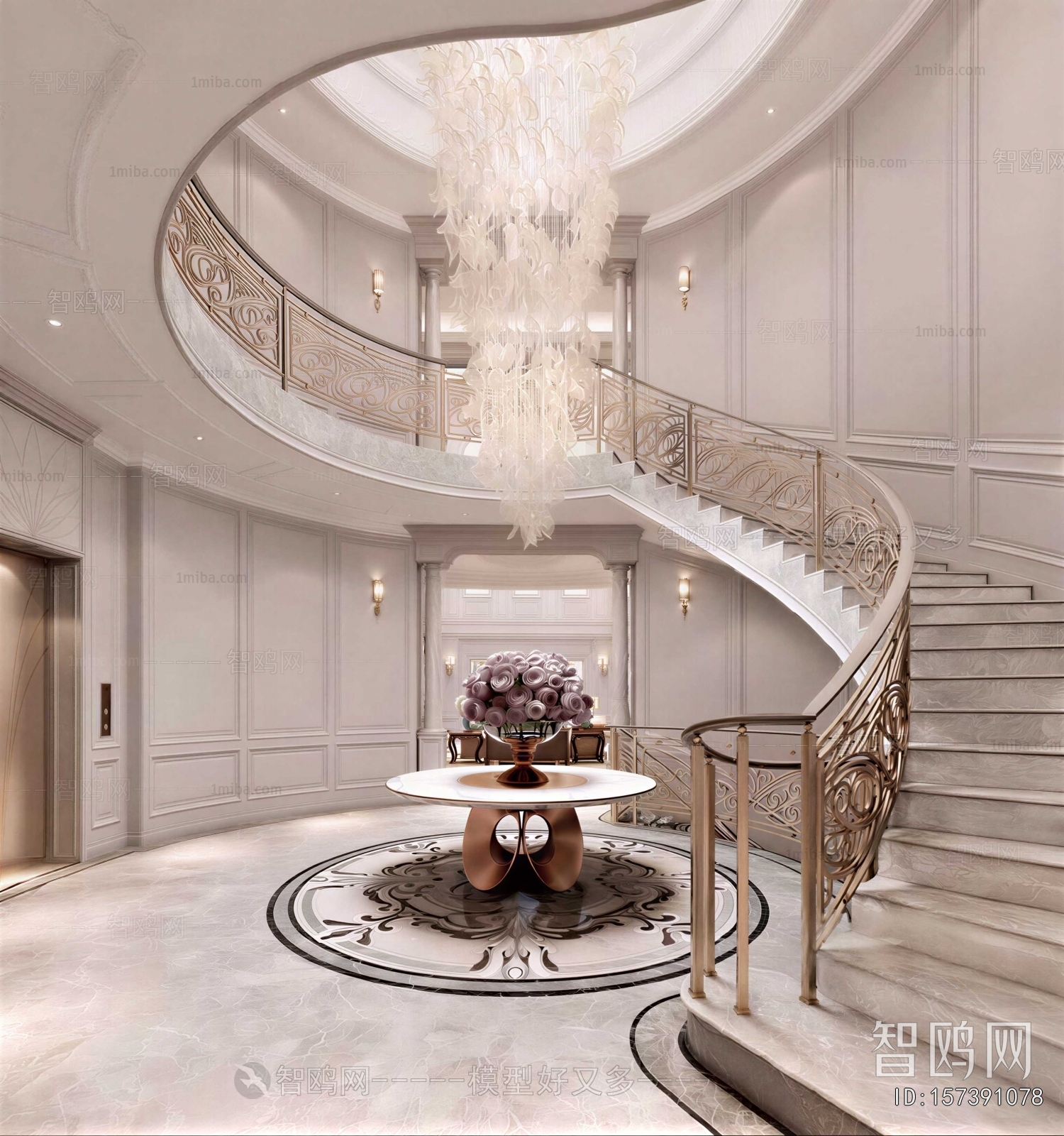 French Style Stairwell