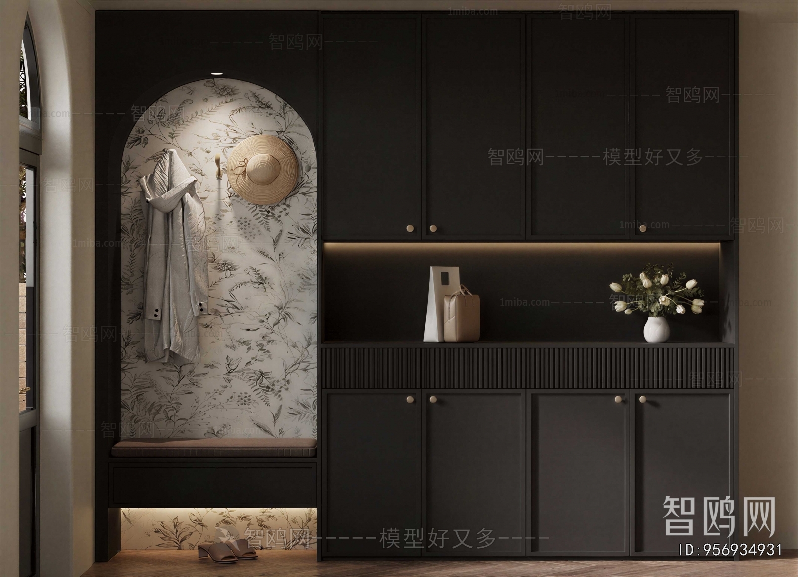 French Style Shoe Cabinet