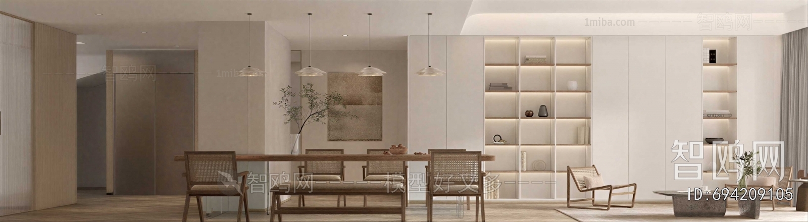 Wabi-sabi Style Dining Room