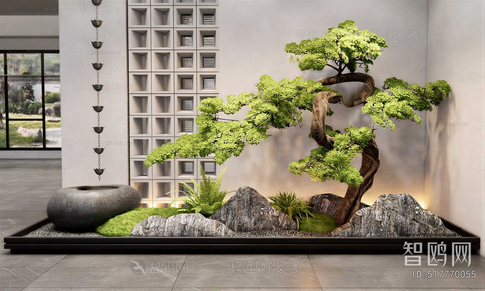 New Chinese Style Plant Landscaping