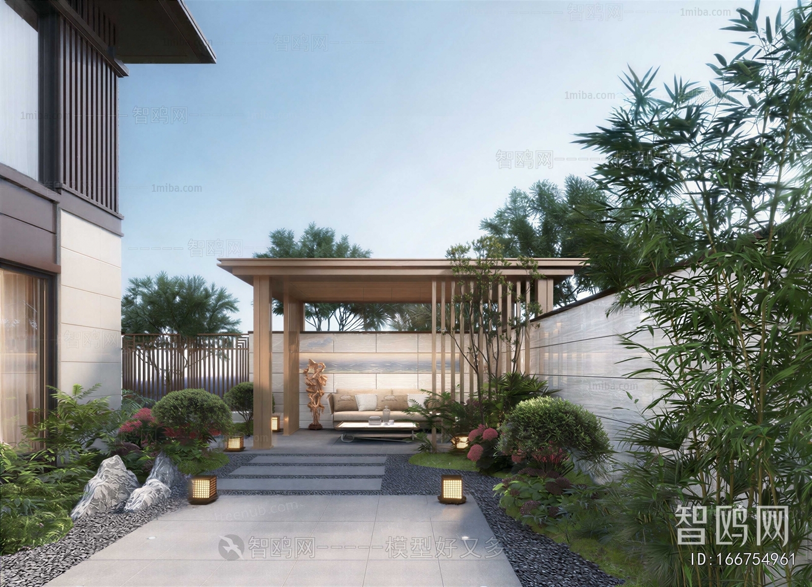 New Chinese Style Courtyard/landscape
