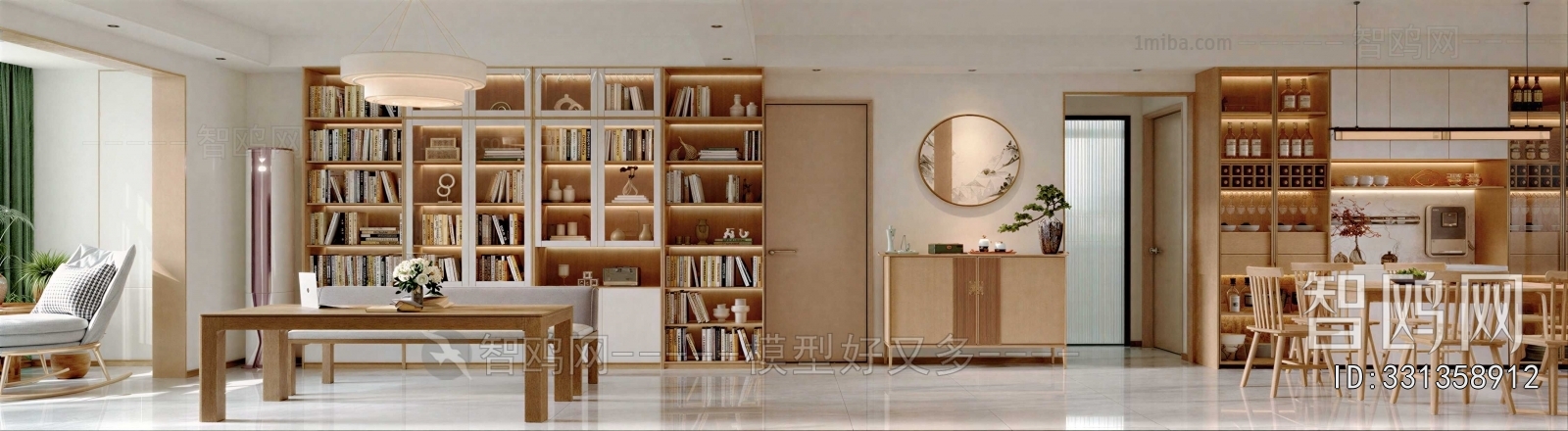 New Chinese Style A Living Room