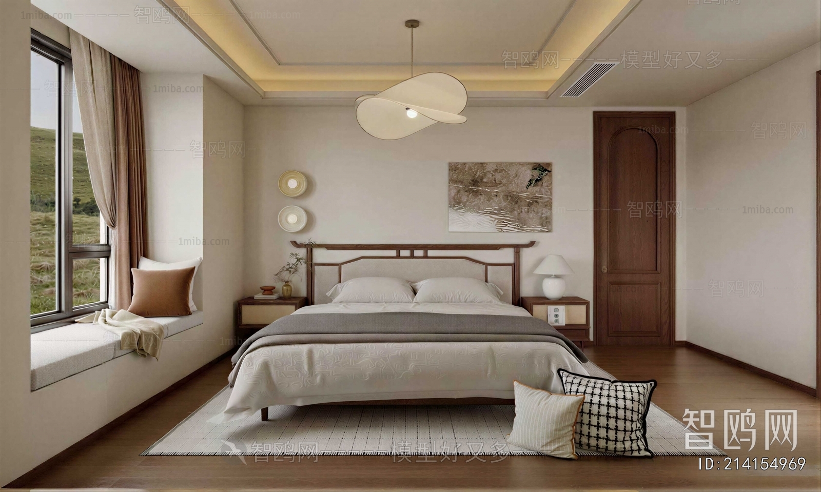 New Chinese Style Bedroom