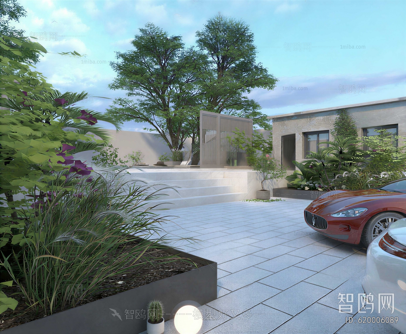 Modern Courtyard/landscape