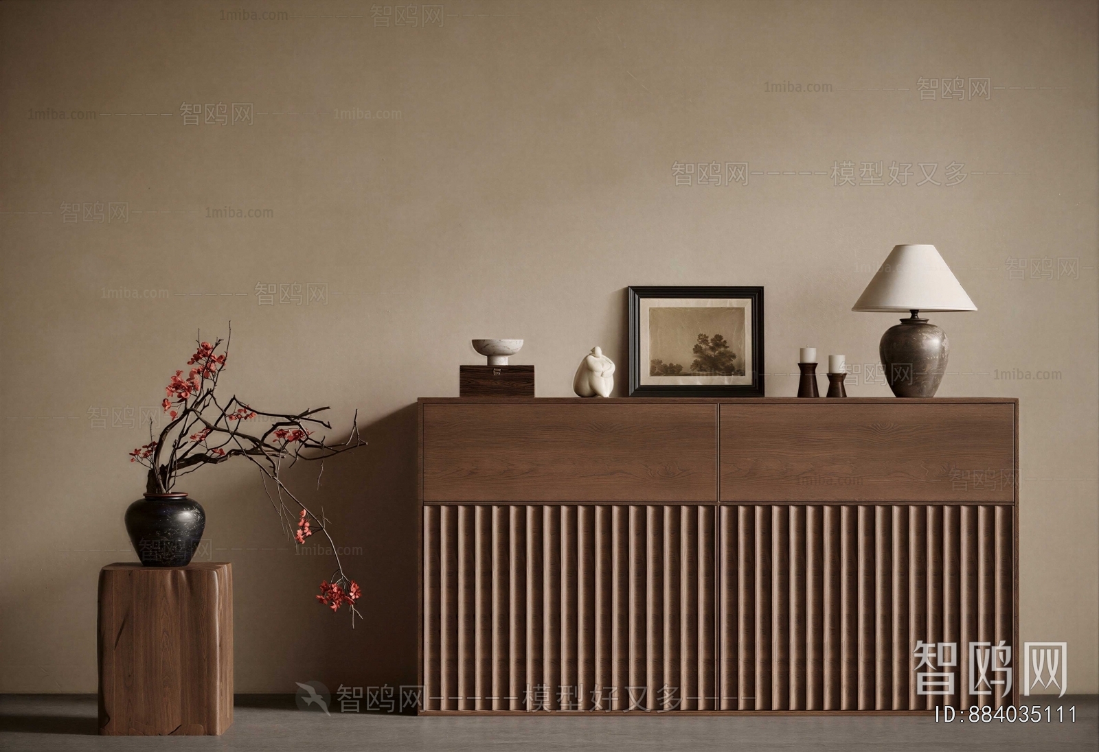 New Chinese Style Side Cabinet