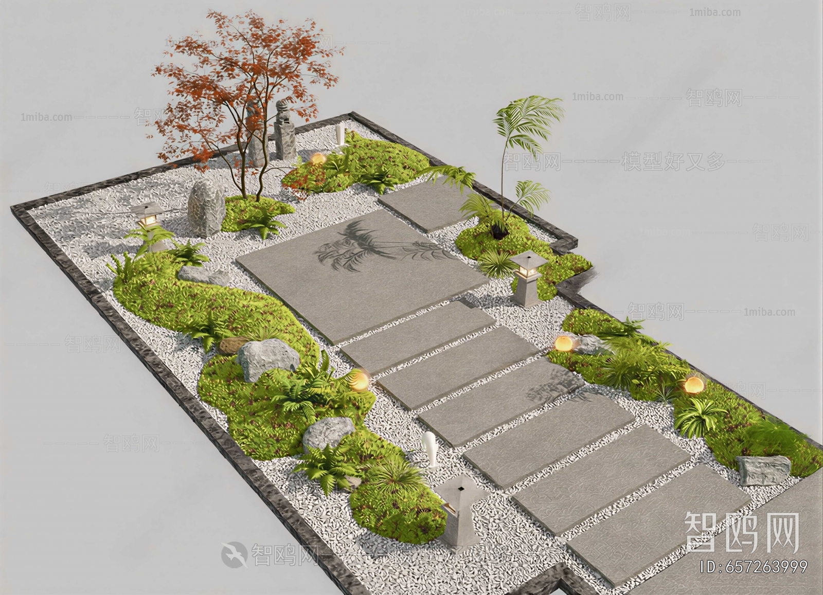 New Chinese Style Courtyard/landscape