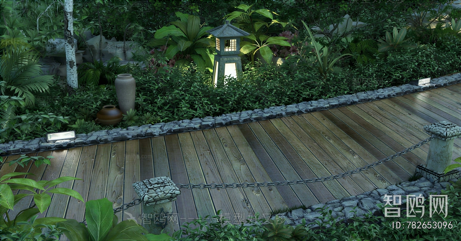 New Chinese Style Courtyard/landscape