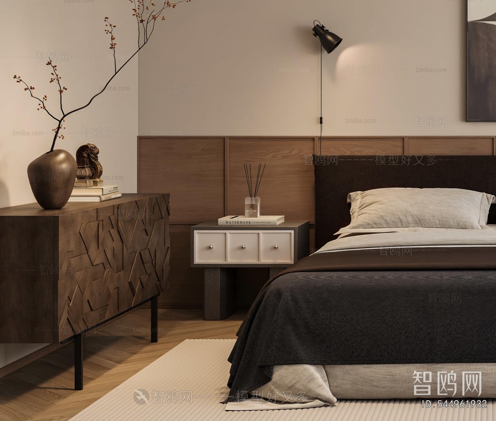 Wabi-sabi Style Bedroom