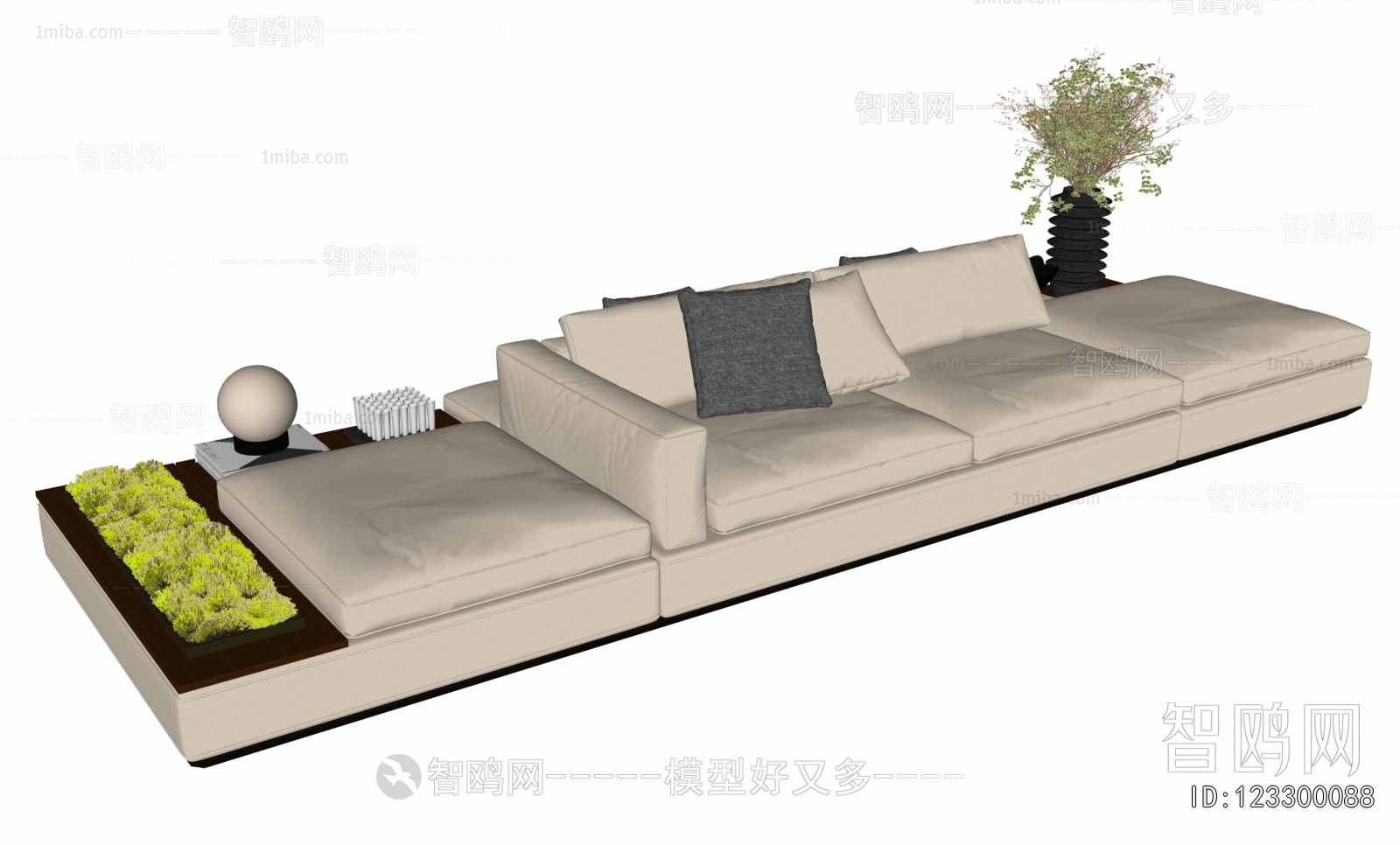 Modern Multi Person Sofa