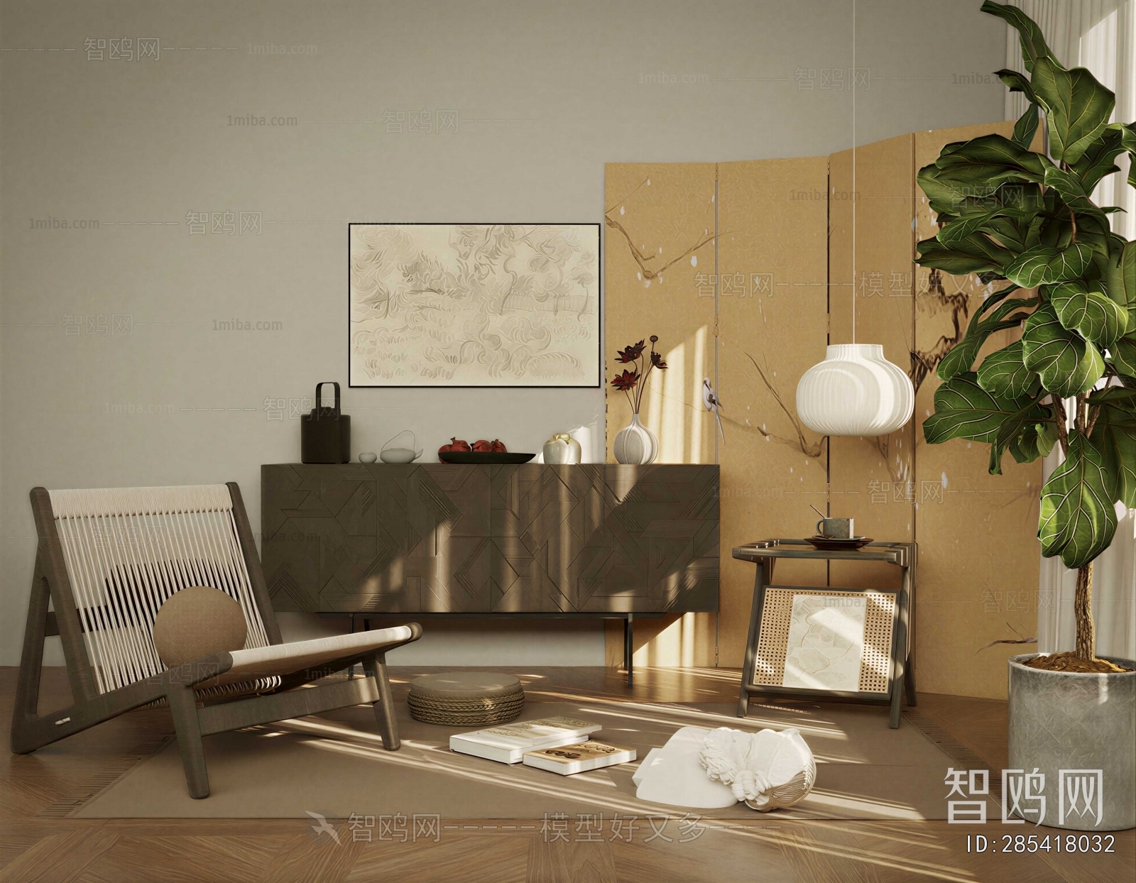 Wabi-sabi Style Entrance Cabinet