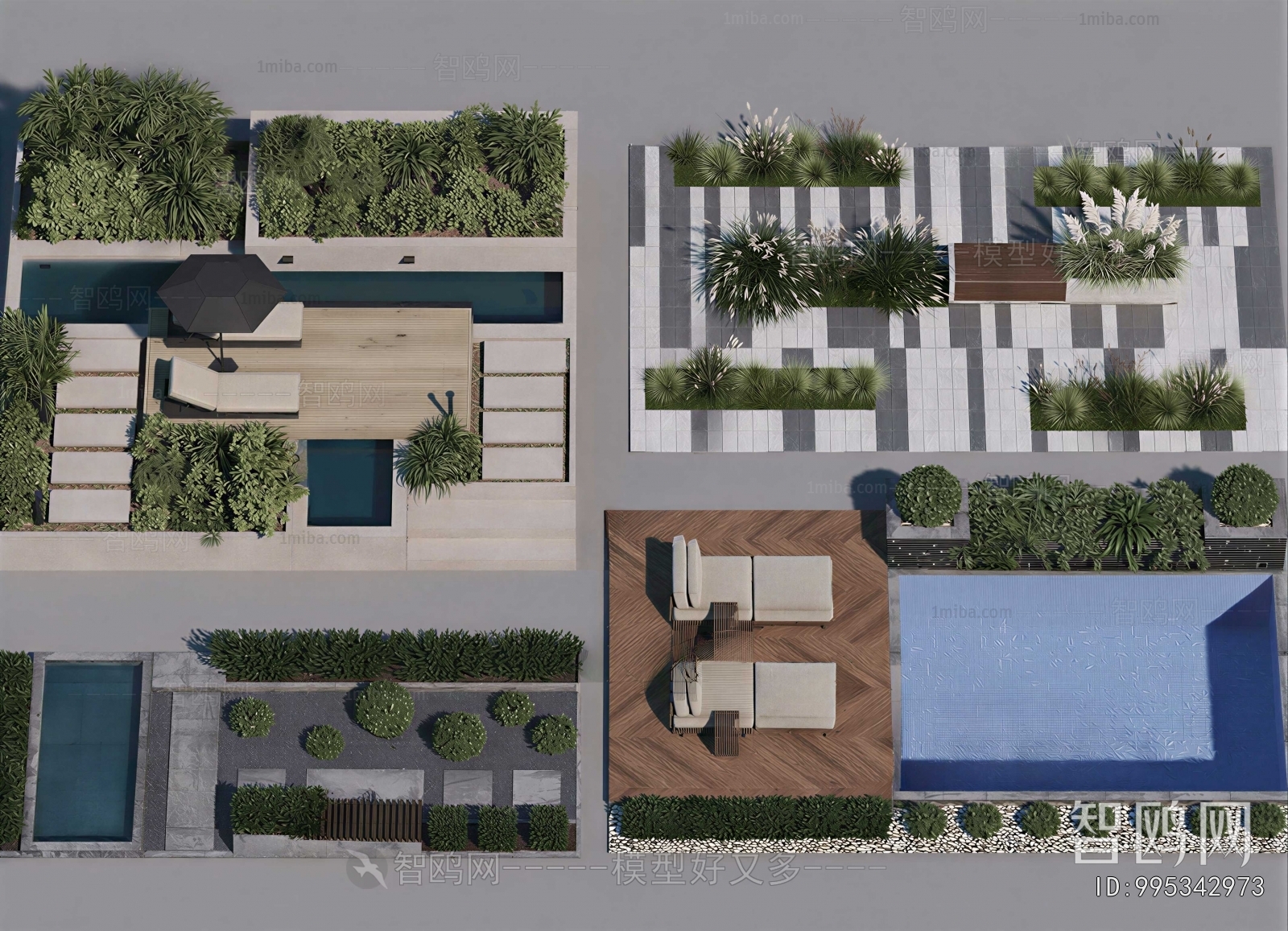 Modern Courtyard/landscape