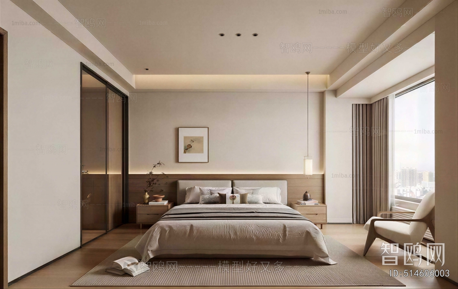 New Chinese Style Bedroom