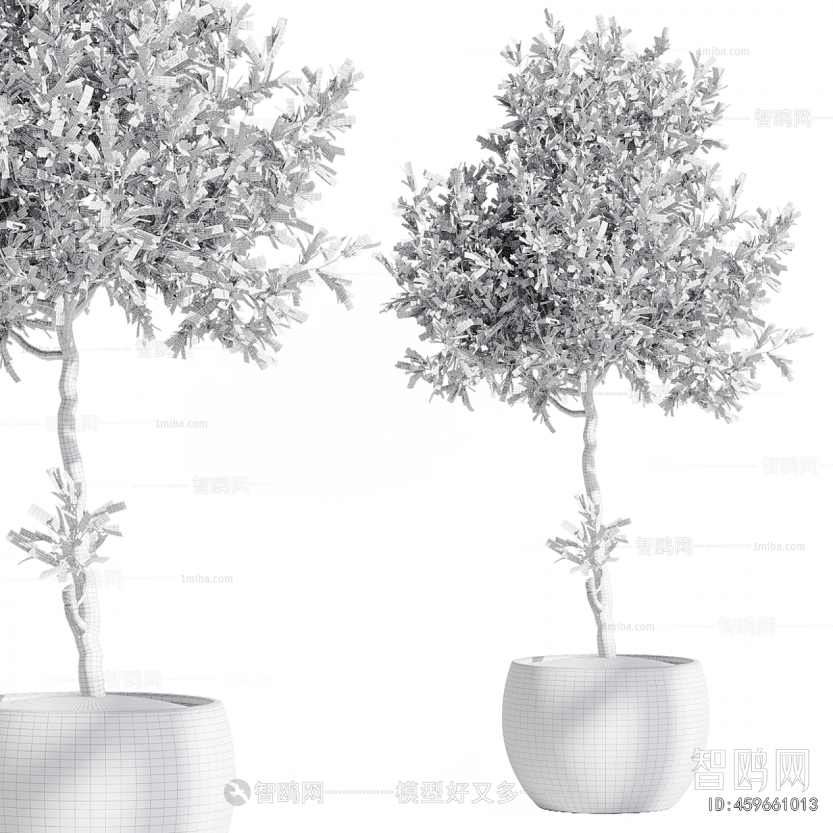 Modern Ground Green Plant Potted Plants