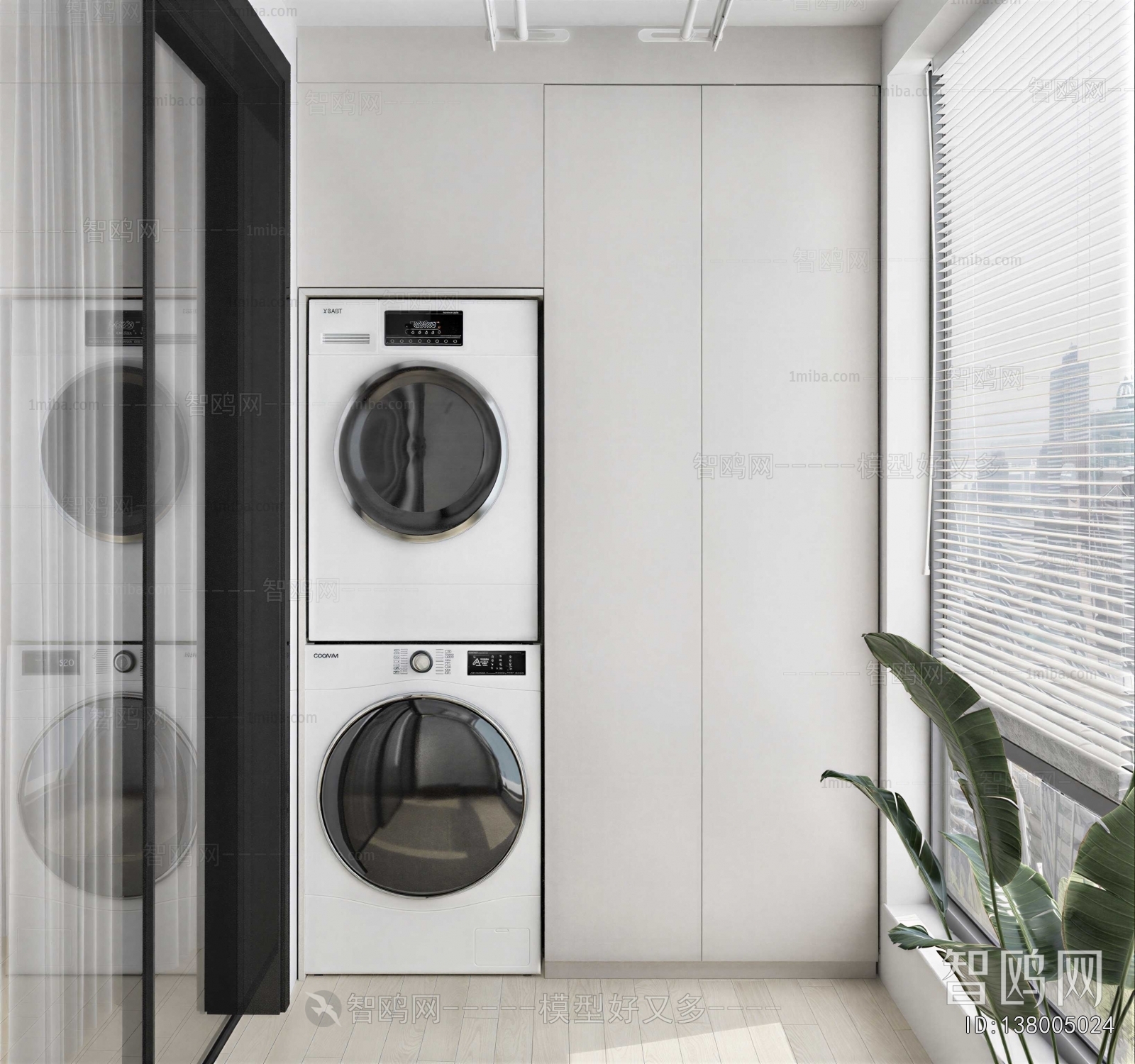 Modern Laundry Cabinet