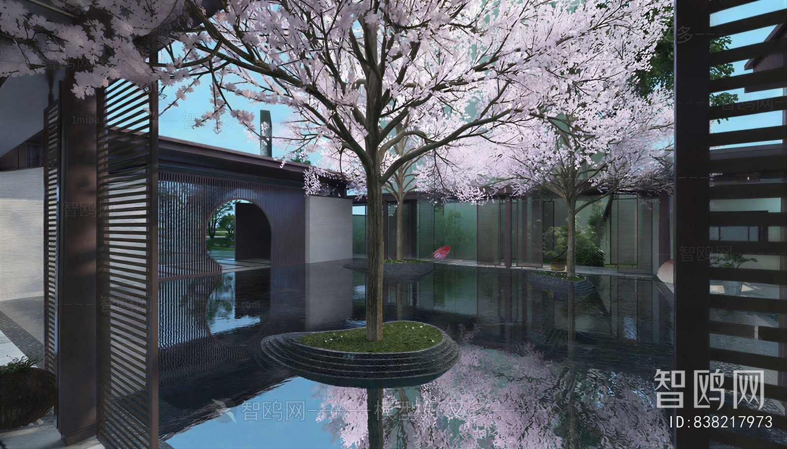 New Chinese Style Courtyard/landscape