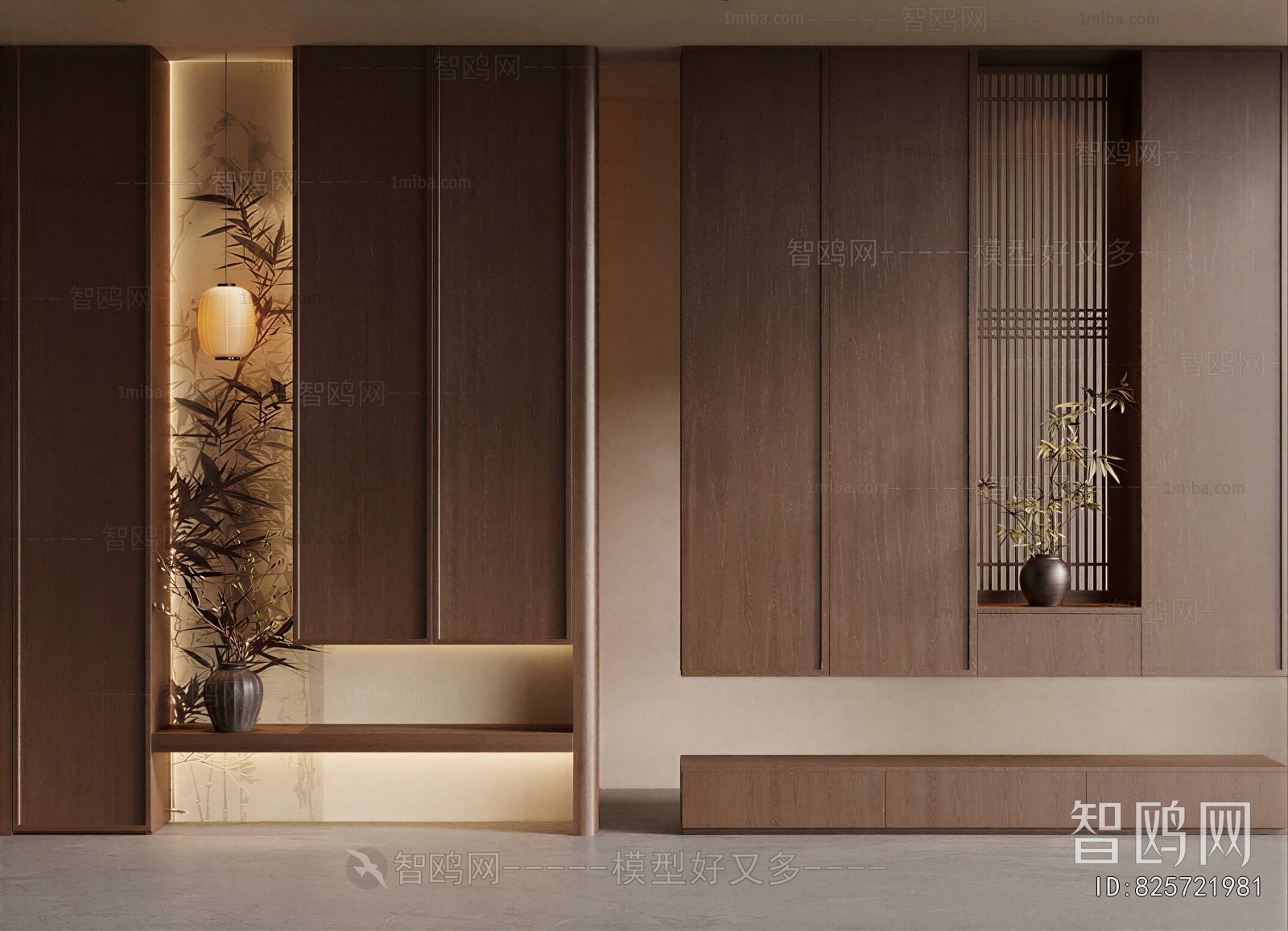 New Chinese Style Entrance Cabinet