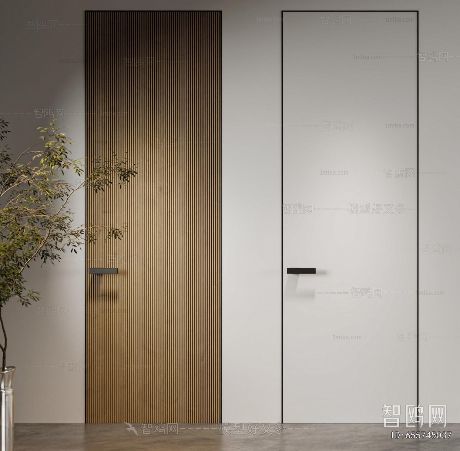 Modern Single Door