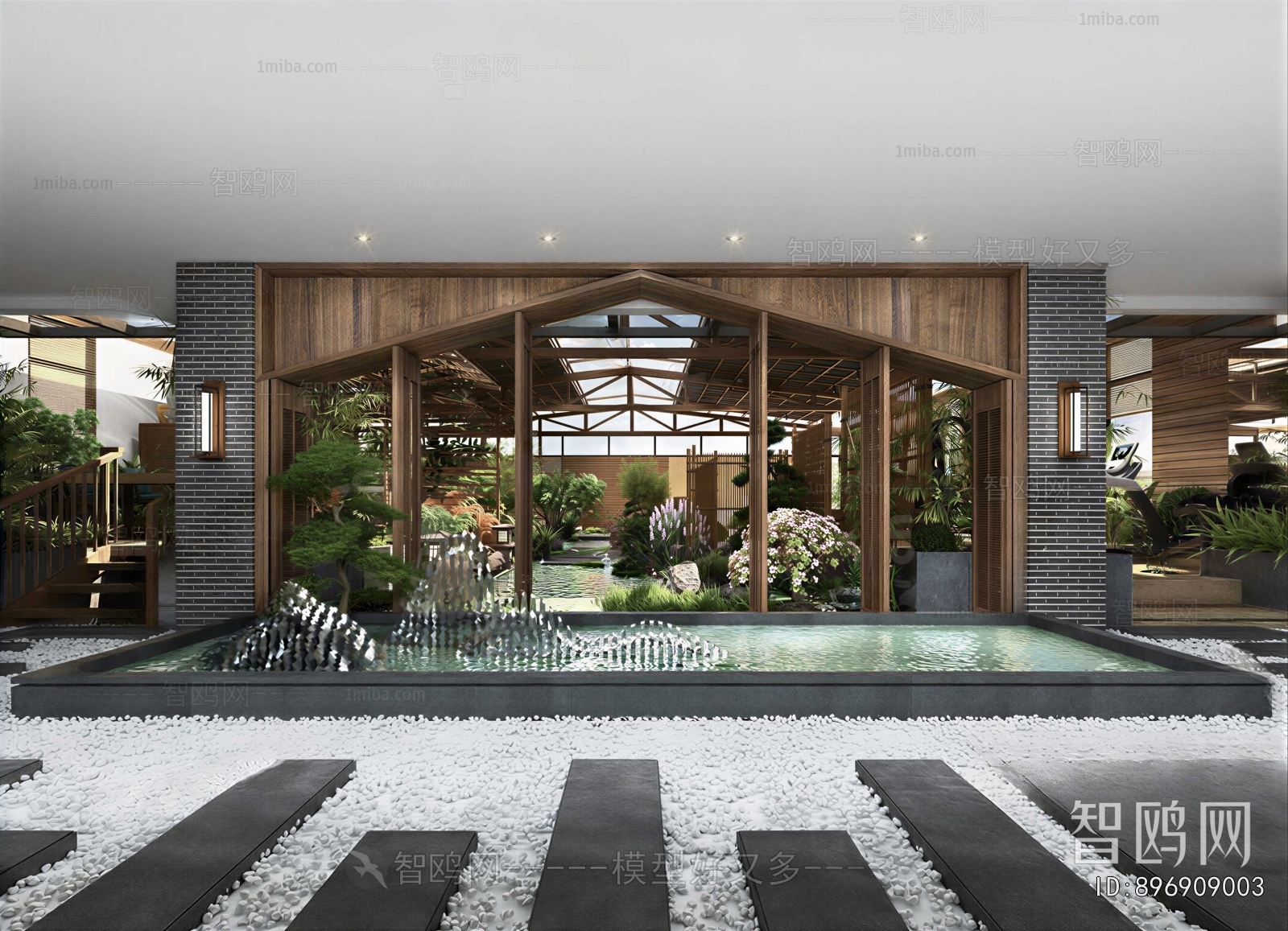 New Chinese Style Courtyard/landscape