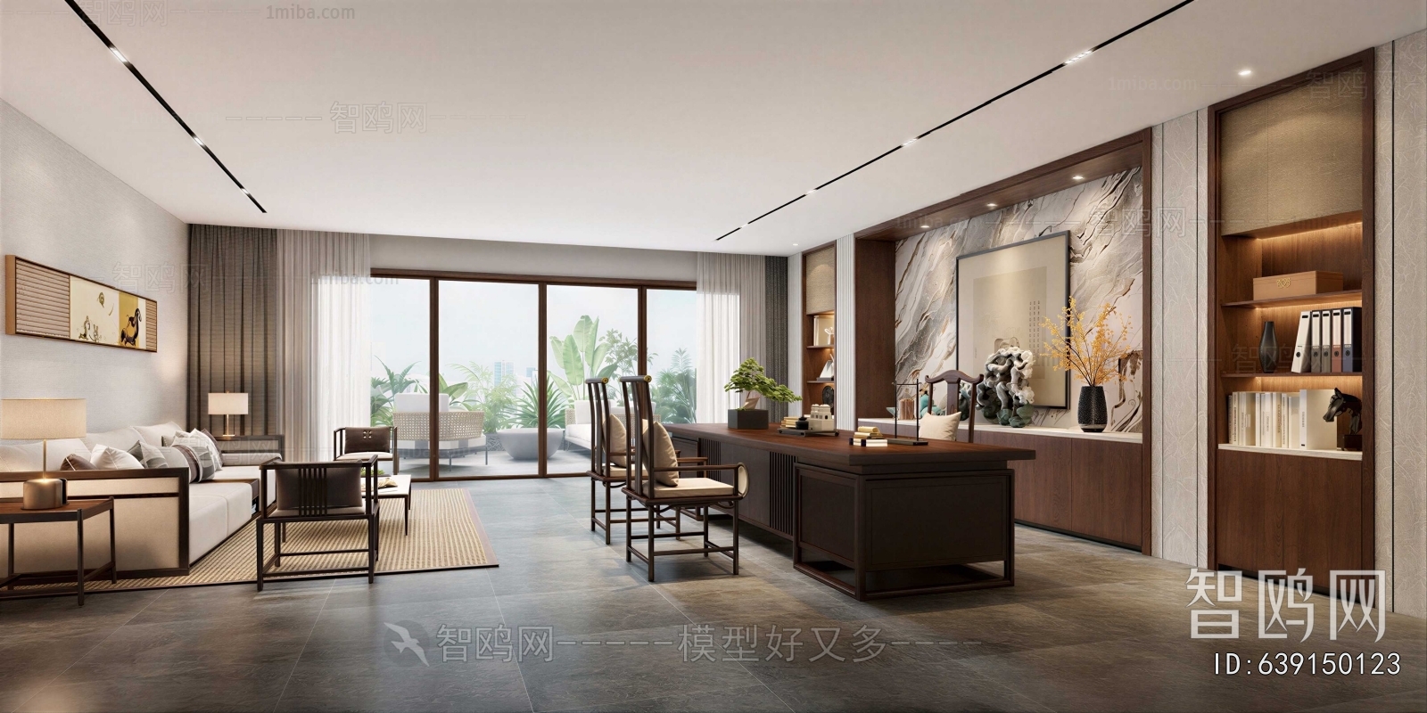 New Chinese Style Manager's Office