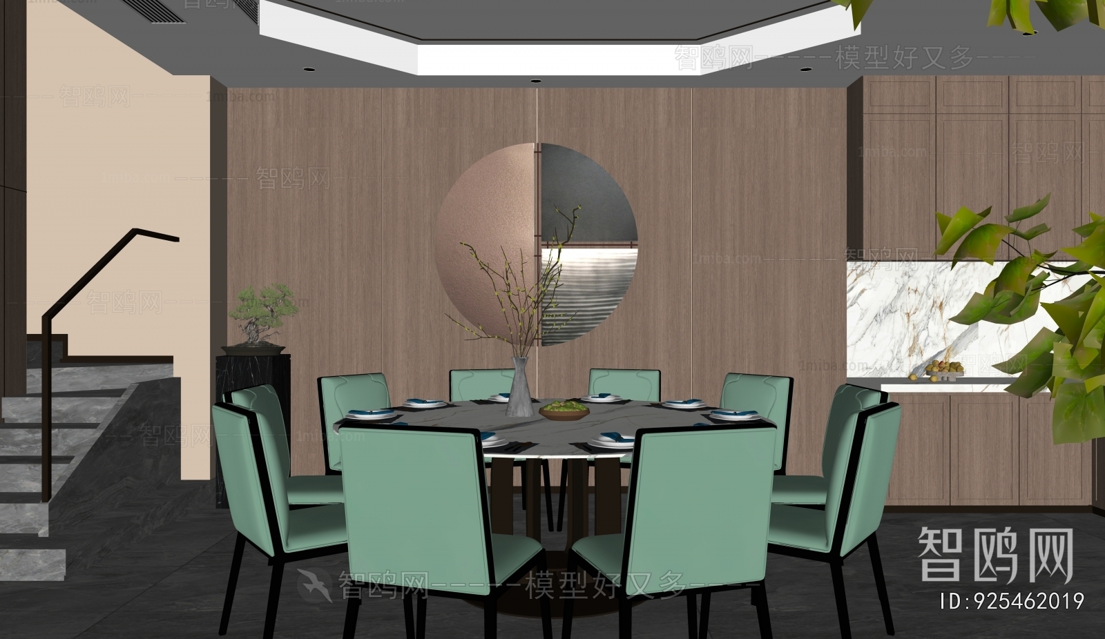 New Chinese Style Dining Room