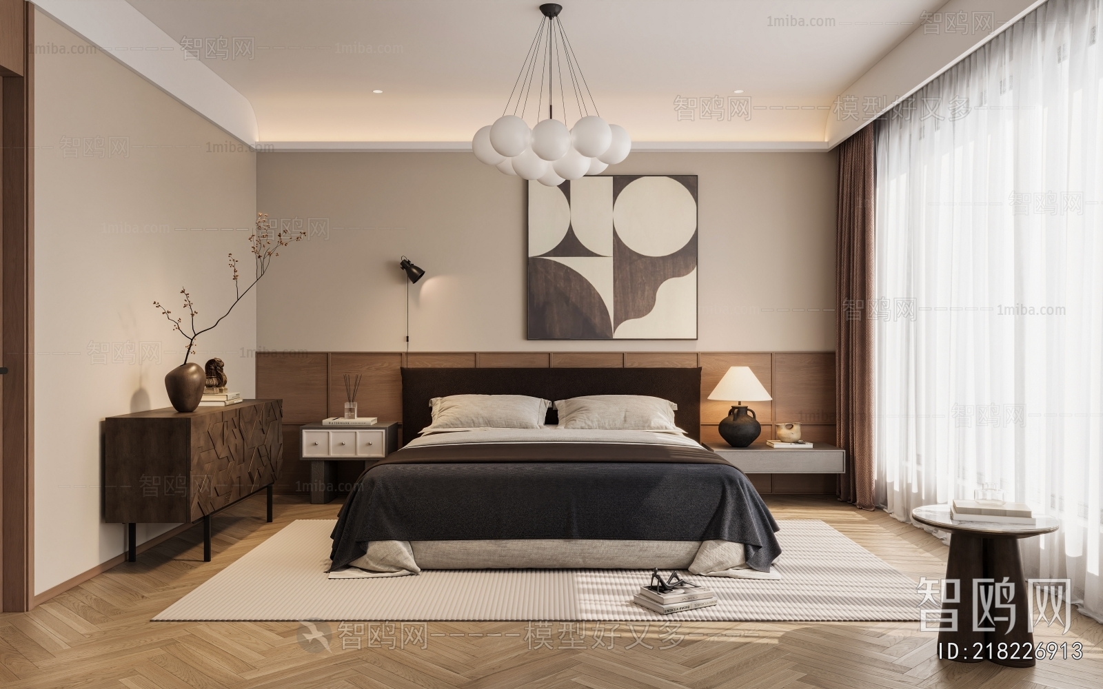 Wabi-sabi Style Bedroom