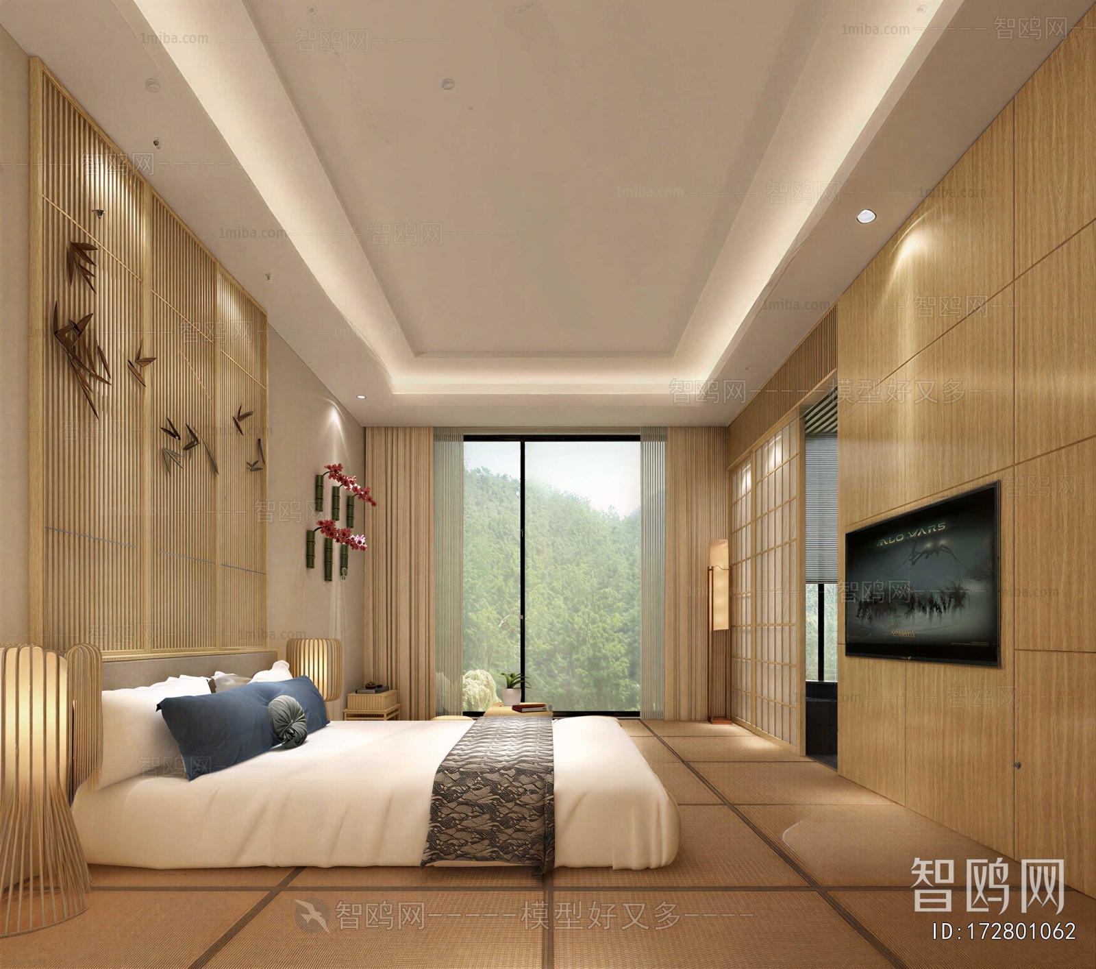 New Chinese Style Bedroom