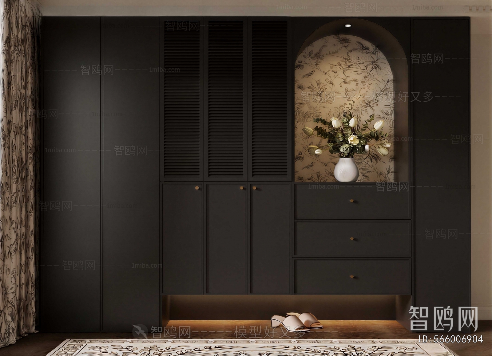 French Style Shoe Cabinet