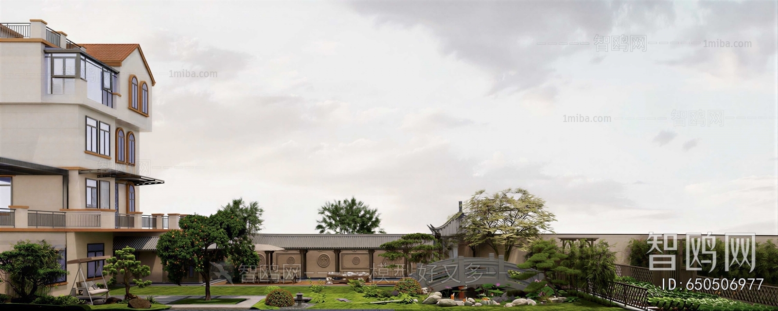 New Chinese Style Courtyard/landscape