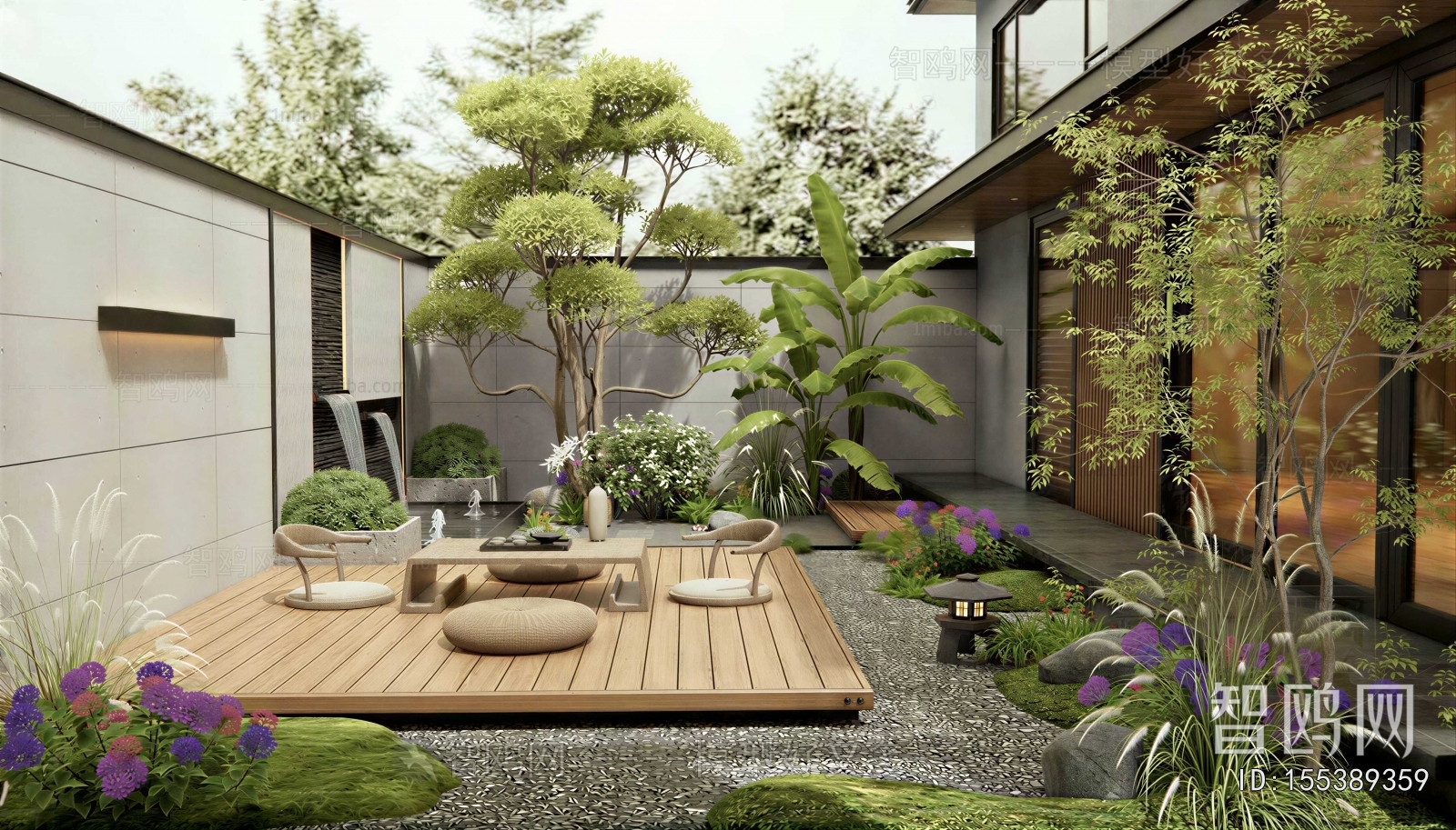 New Chinese Style Courtyard/landscape