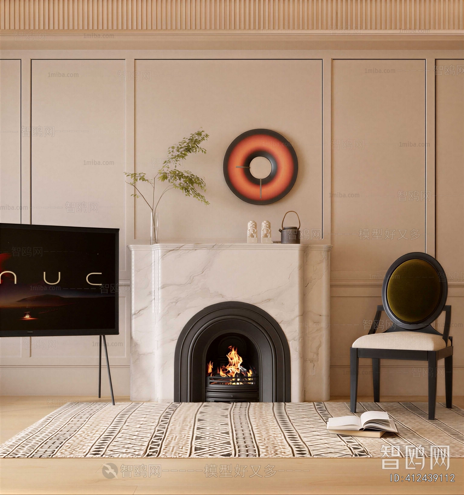 French Style Fireplace