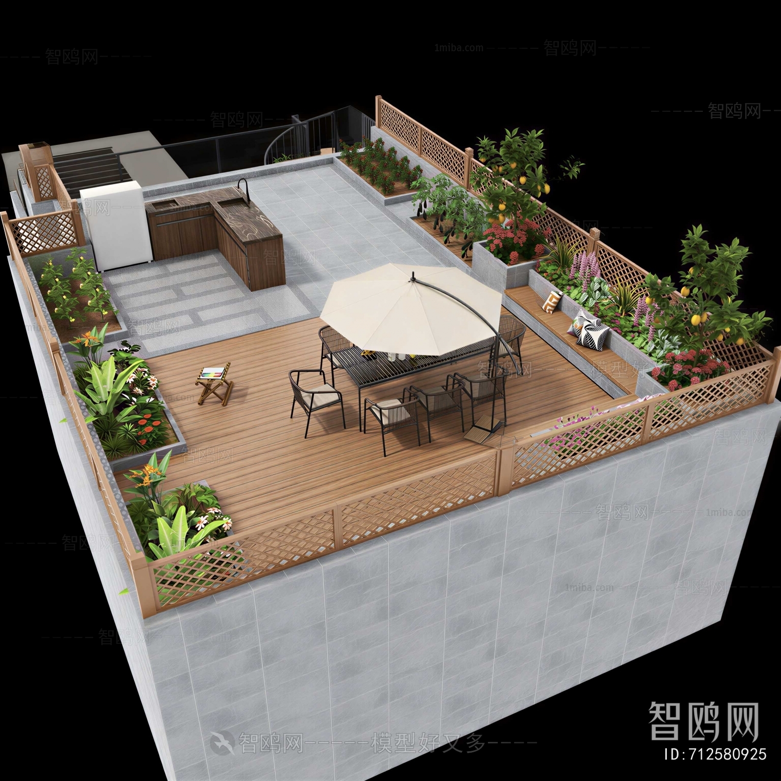 Modern Courtyard/landscape