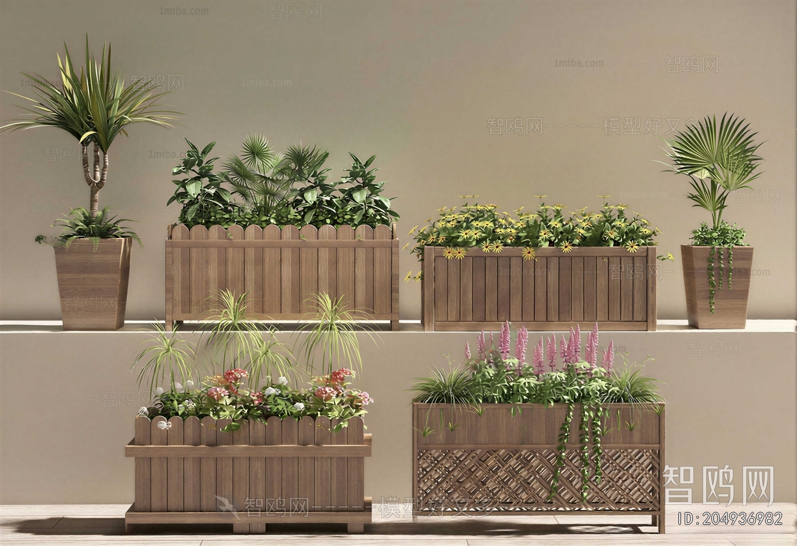 Modern Flower Bed, Flower Bowl, Flower Box