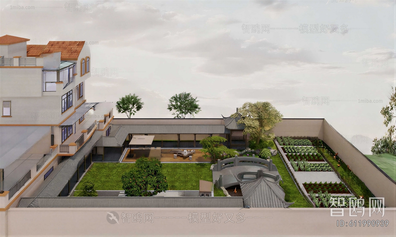 New Chinese Style Courtyard/landscape