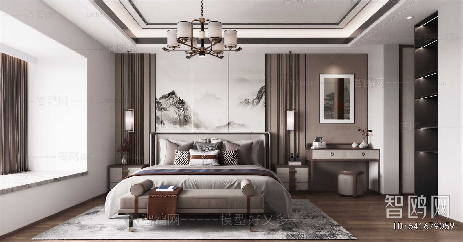 New Chinese Style Bedroom