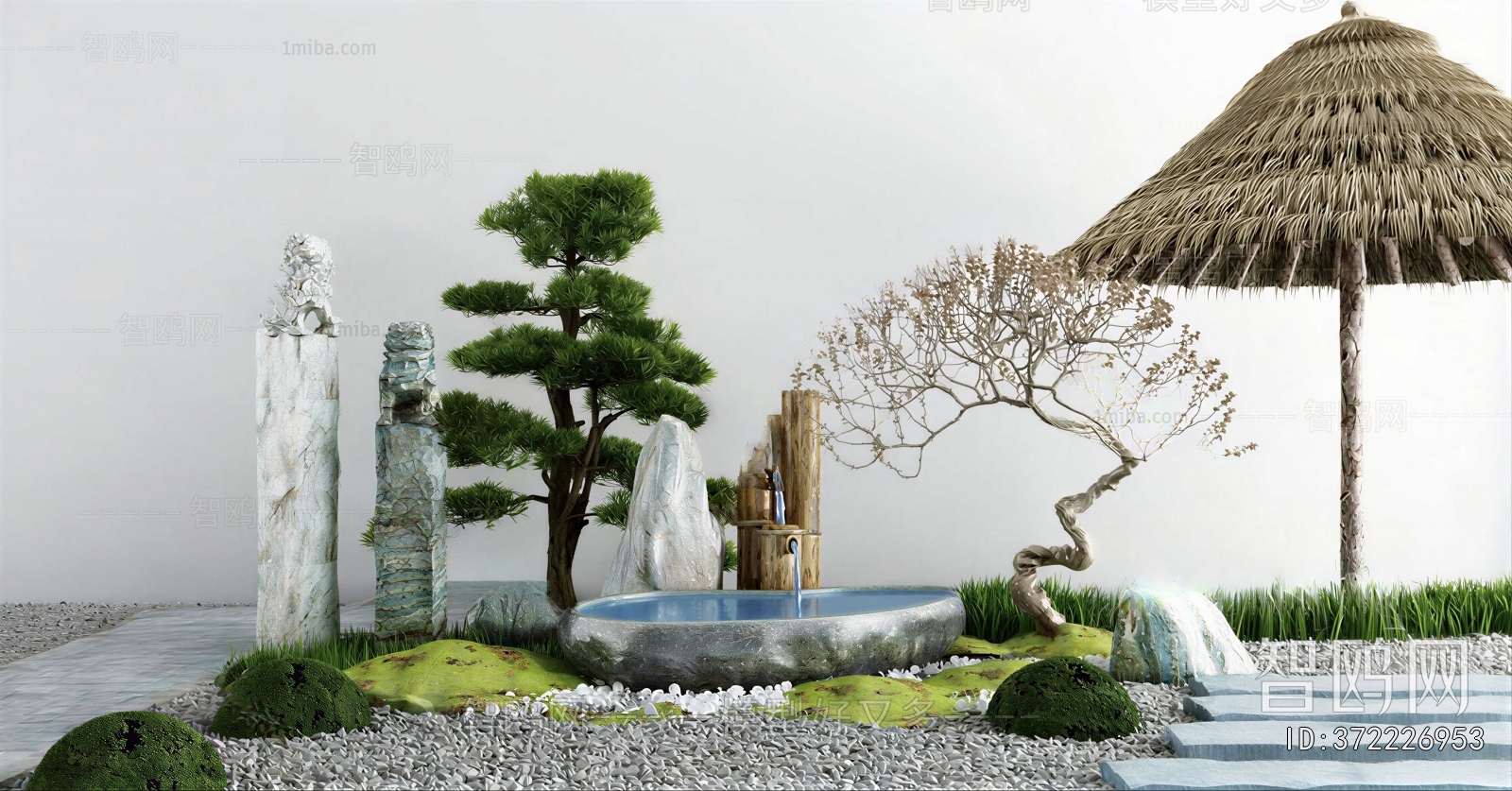 Japanese Style Rockery Waterscape