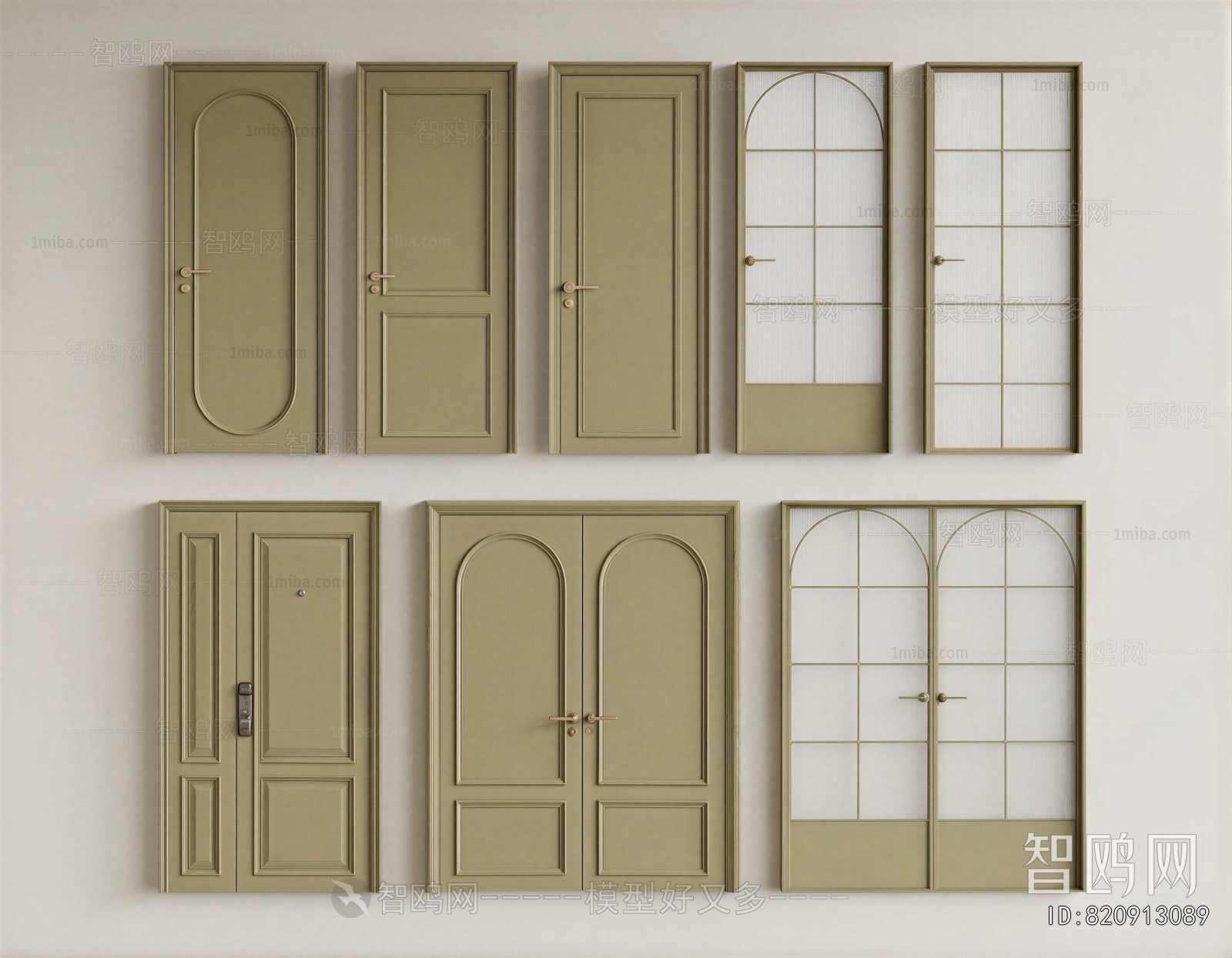 French Style Single Door