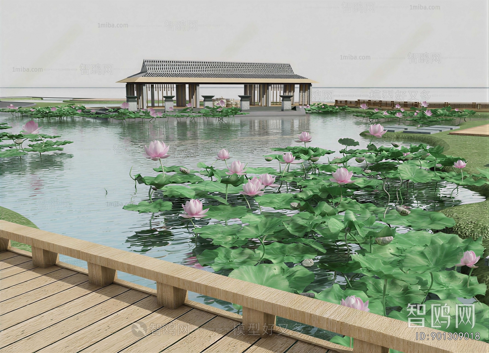 New Chinese Style Courtyard/landscape