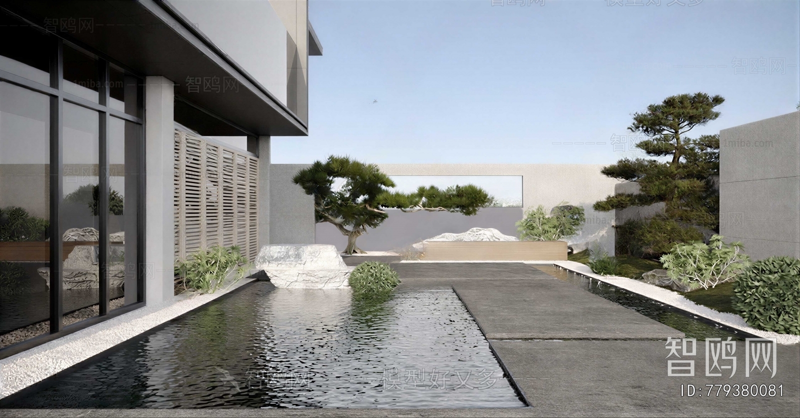 Modern Courtyard/landscape