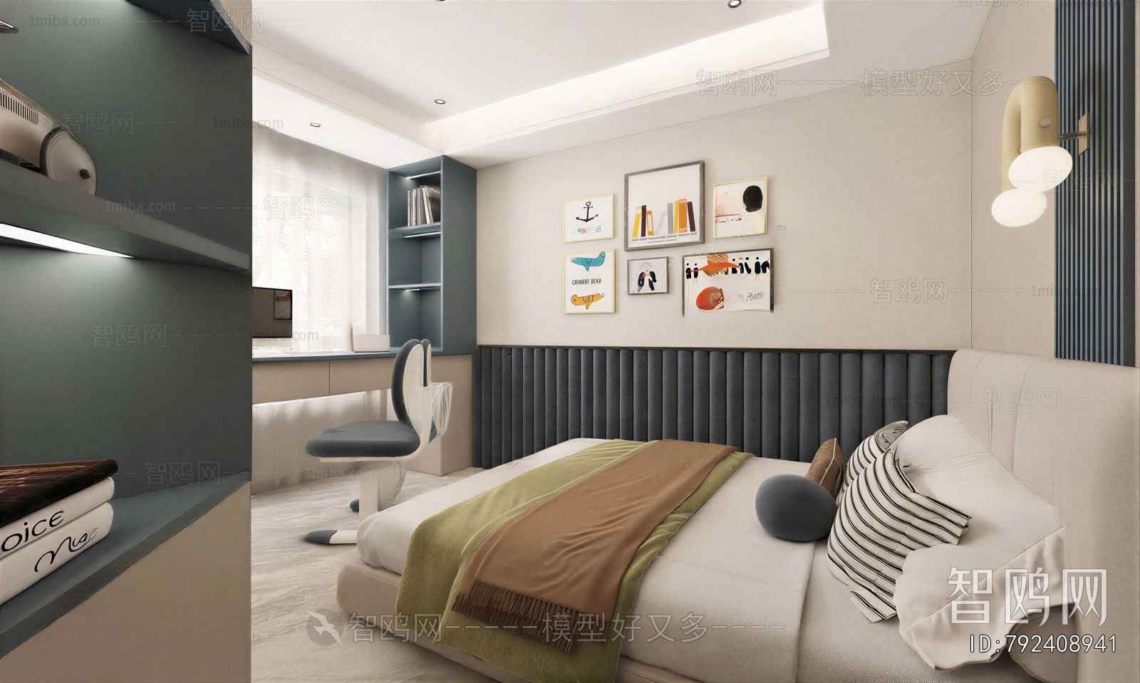 Modern Boy's Room And Son's Room