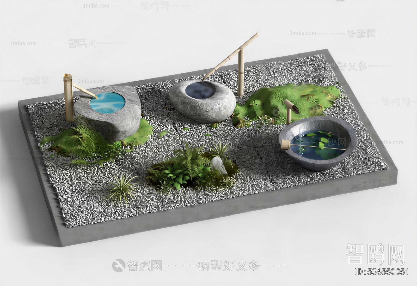 Japanese Style Rockery Waterscape
