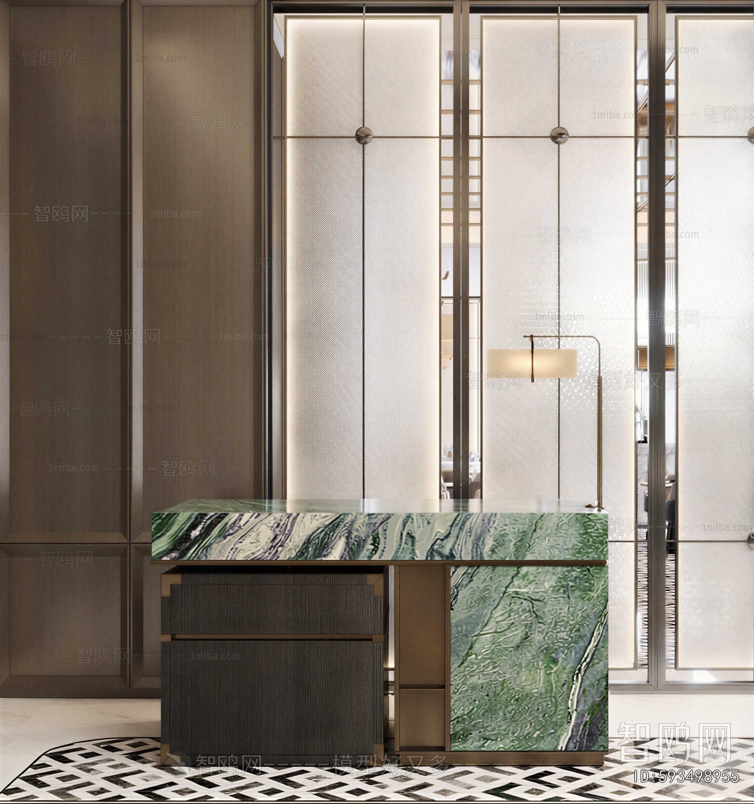 New Chinese Style Reception Desk