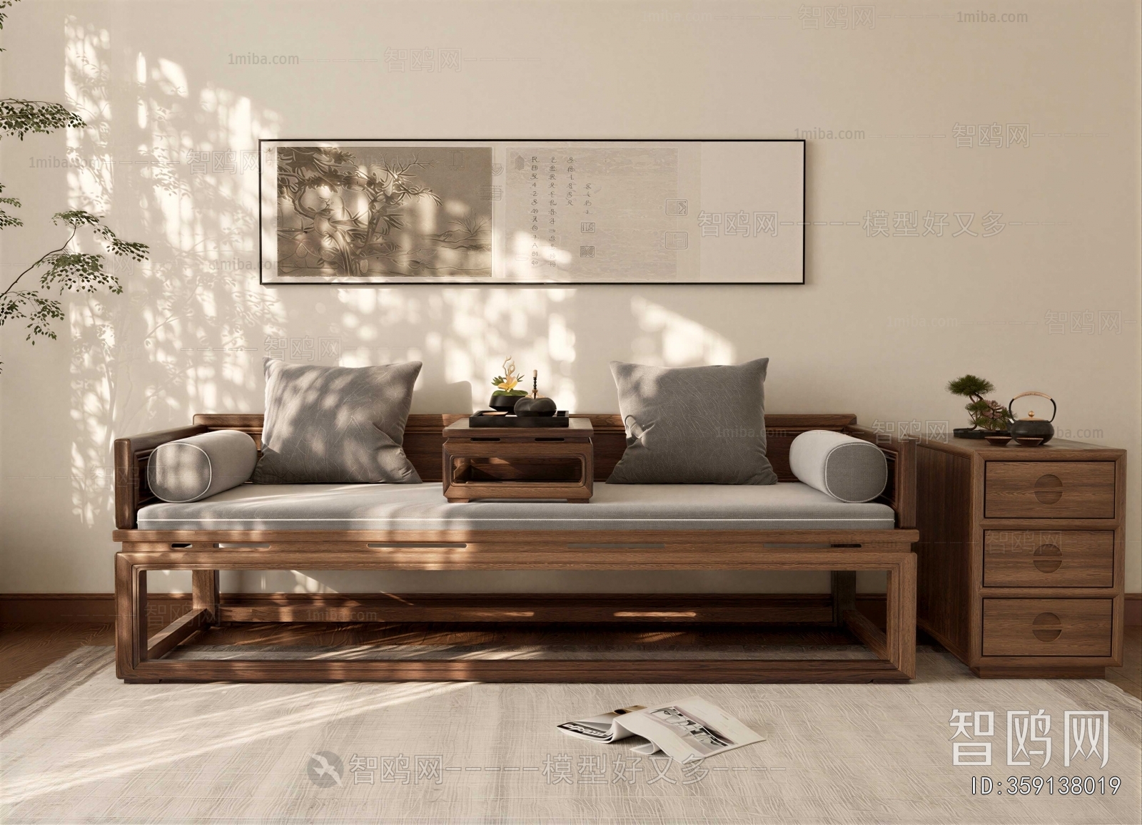 New Chinese Style Arhat Bed