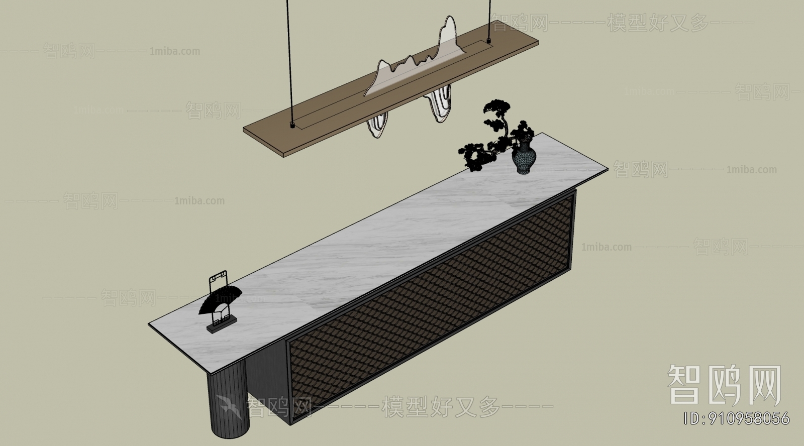New Chinese Style Reception Desk