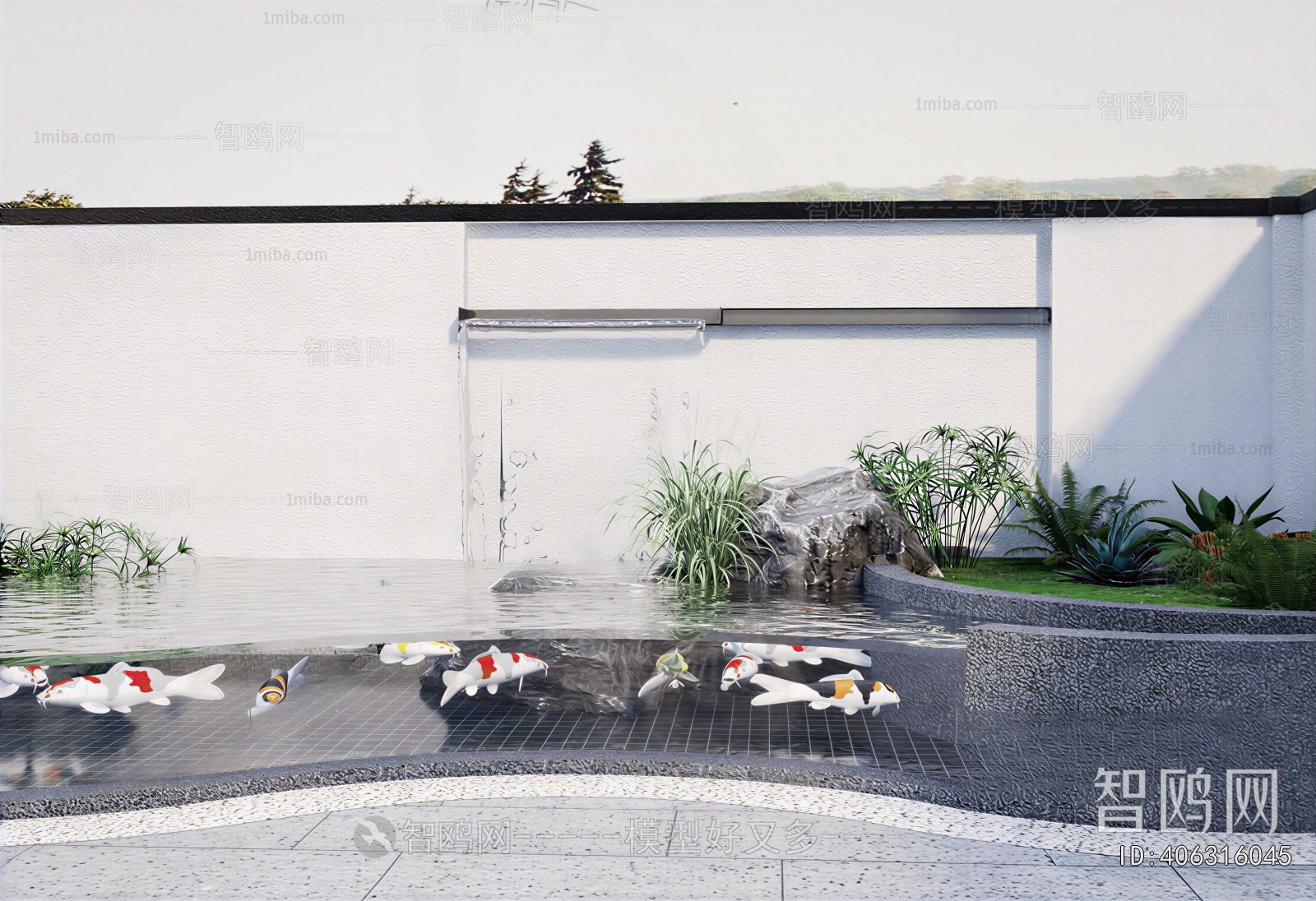 Japanese Style Rockery Waterscape