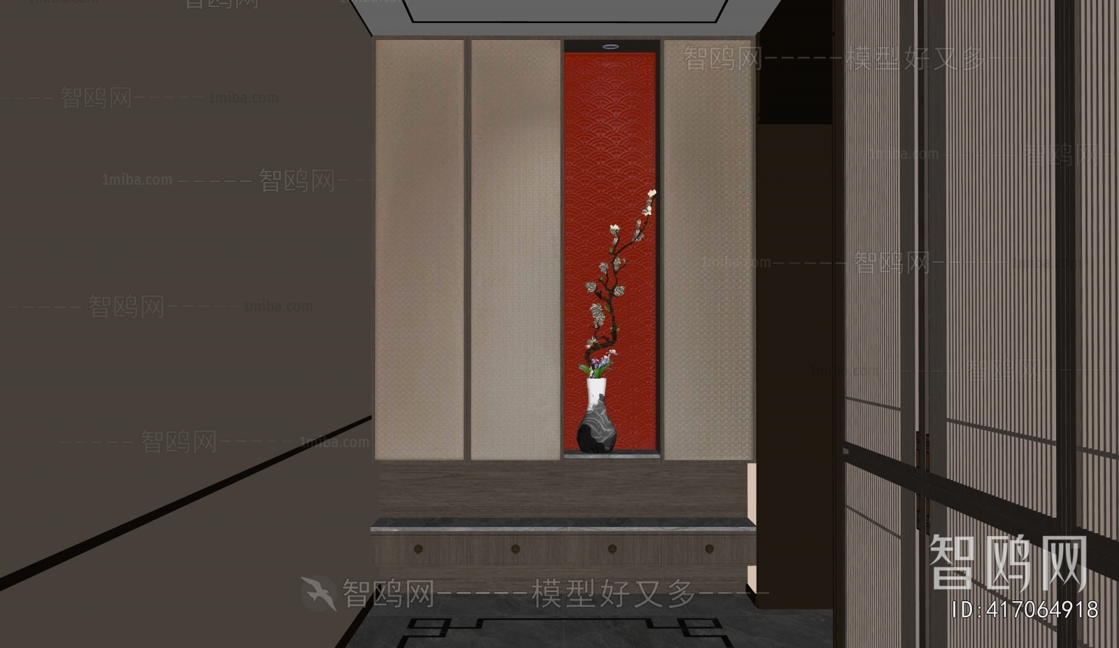 New Chinese Style Hallway