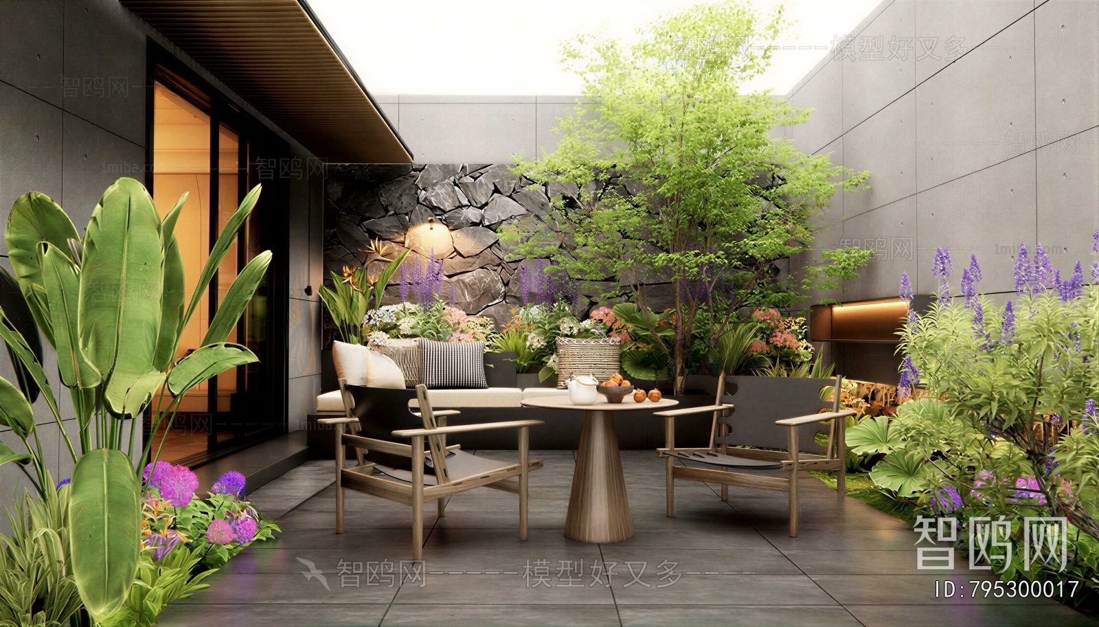 Modern Courtyard/landscape