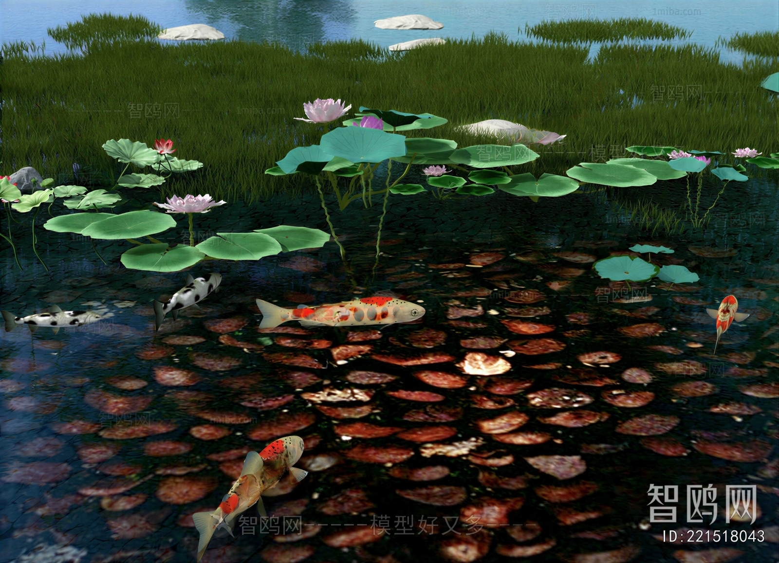 New Chinese Style Rockery Waterscape