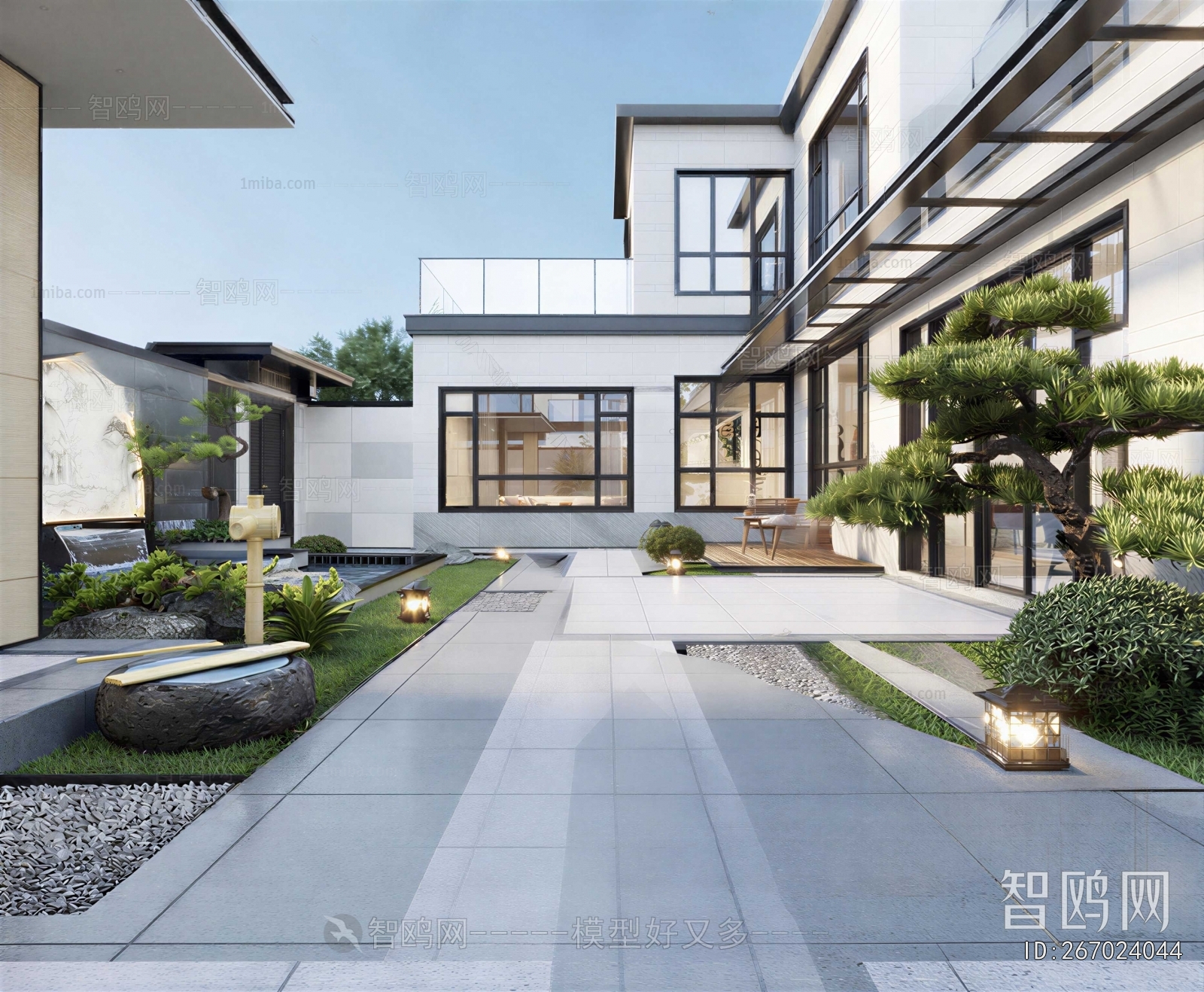 New Chinese Style Courtyard/landscape