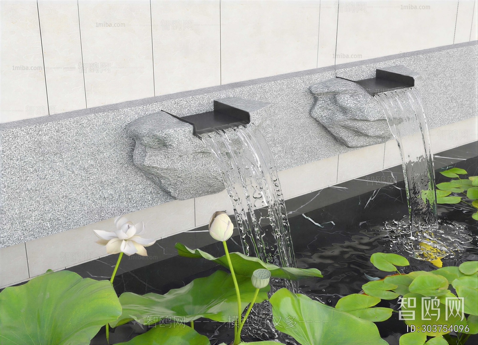 Modern Rockery Waterscape