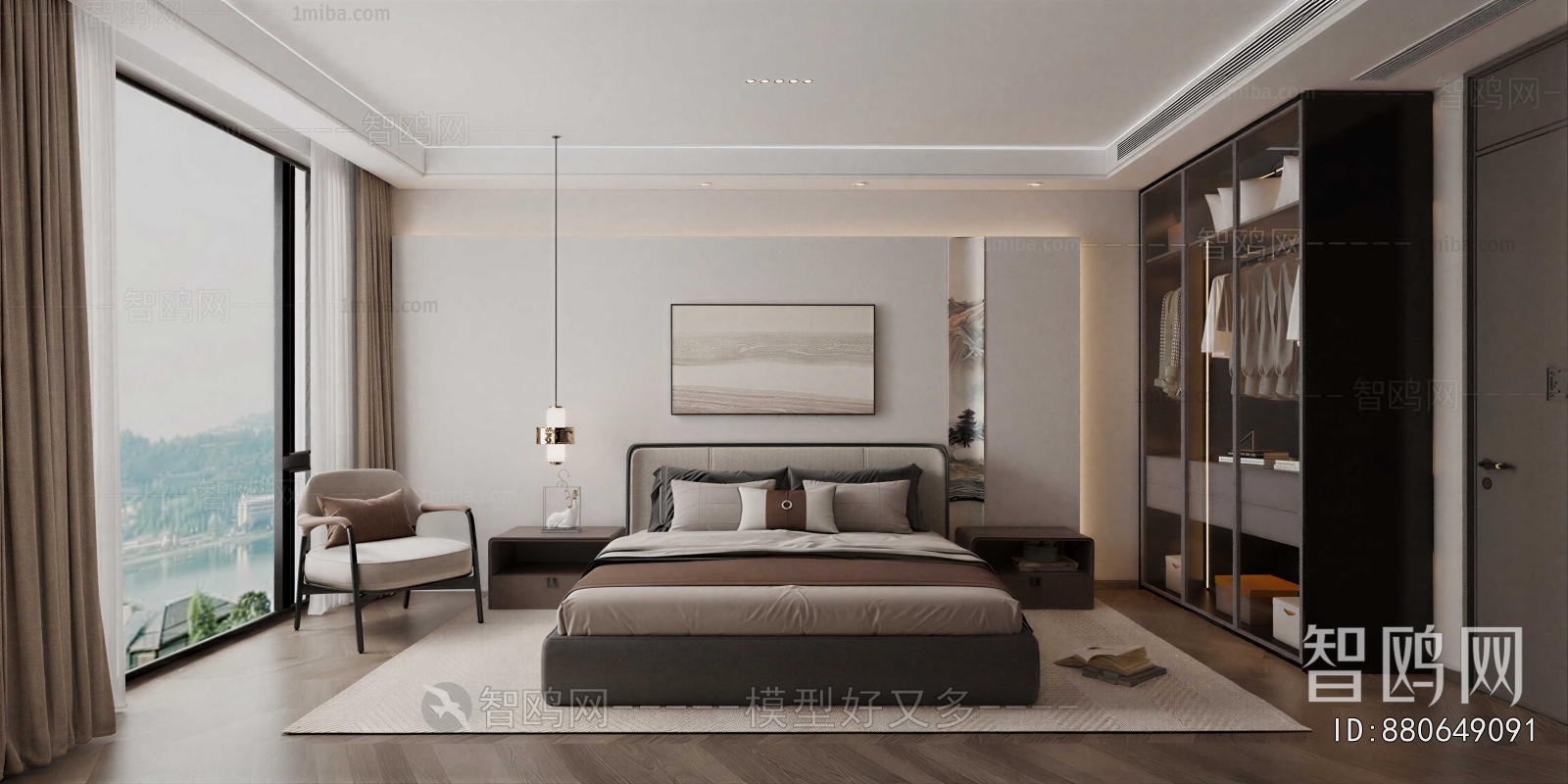 New Chinese Style Bedroom